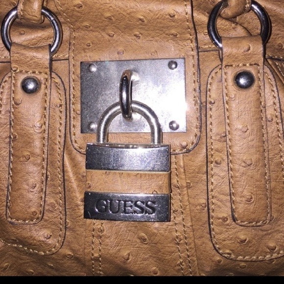 tan guess purse